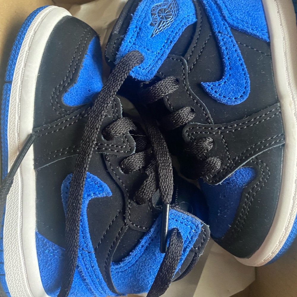 Royal blue and black #1’s